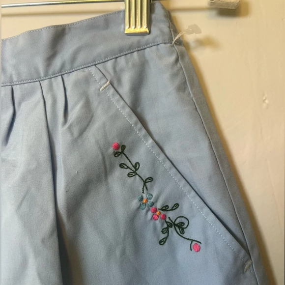 C’est Jali Baby Blue High Rise Grandma Core Shorts. A12 - Picture 3 of 5